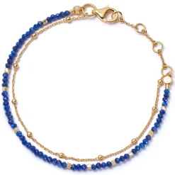 Astley Clarke Biography 18ct Yellow Gold Vermeil Blue Lapis Bracelet