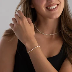 Astley Clarke 18ct Yellow Gold Vermeil Freshwater Pearl Bracelet