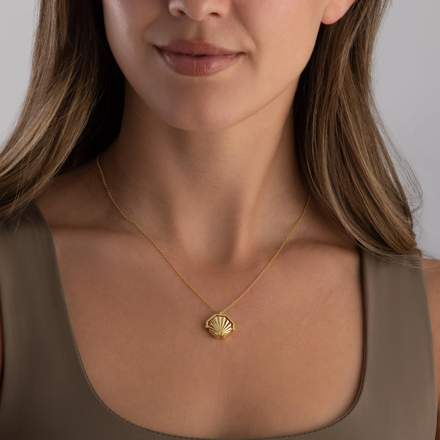 Astley Clarke 18ct Yellow Gold Vermeil Locket