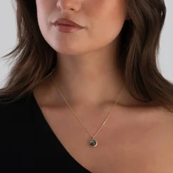 Astley Clarke Luna 18ct Yellow Gold Vermeil Labradorite Pendant