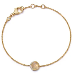 Astley Clarke Luna 18ct Yellow Gold Vermeil Moonstone Bracelet