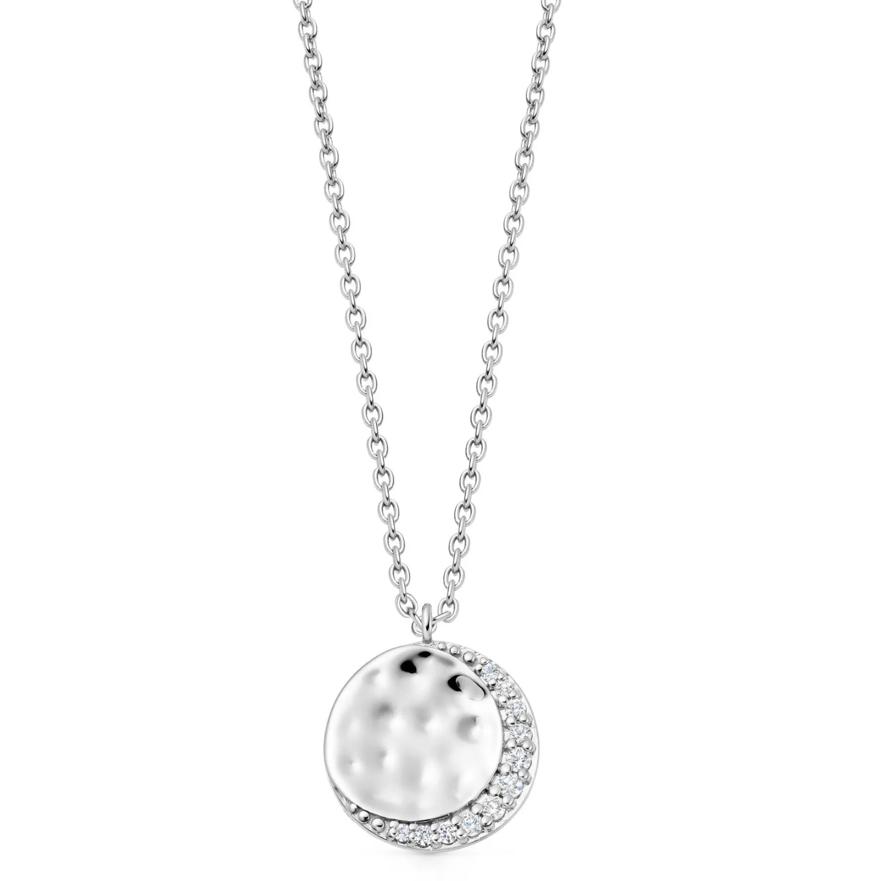 Astley Clarke Luna Silver White Sapphire Pendant