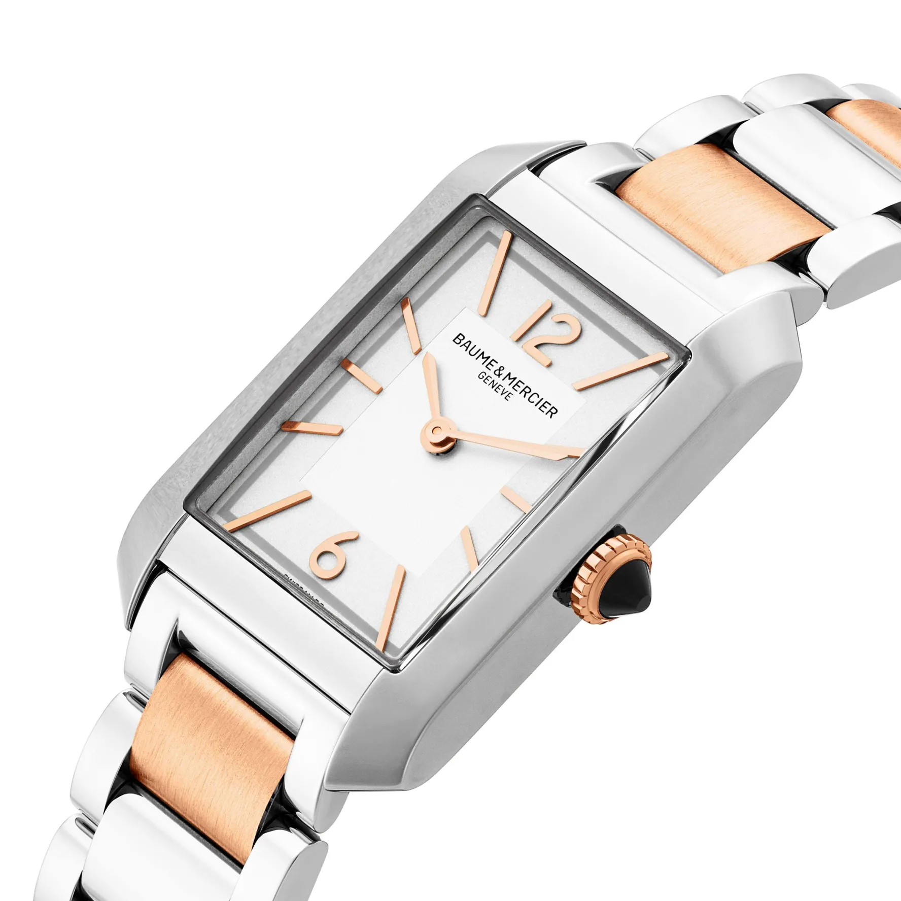 Baume & Mercier Hampton 35mm Stainless Steel and Rose Gold Plated Ladies Watch