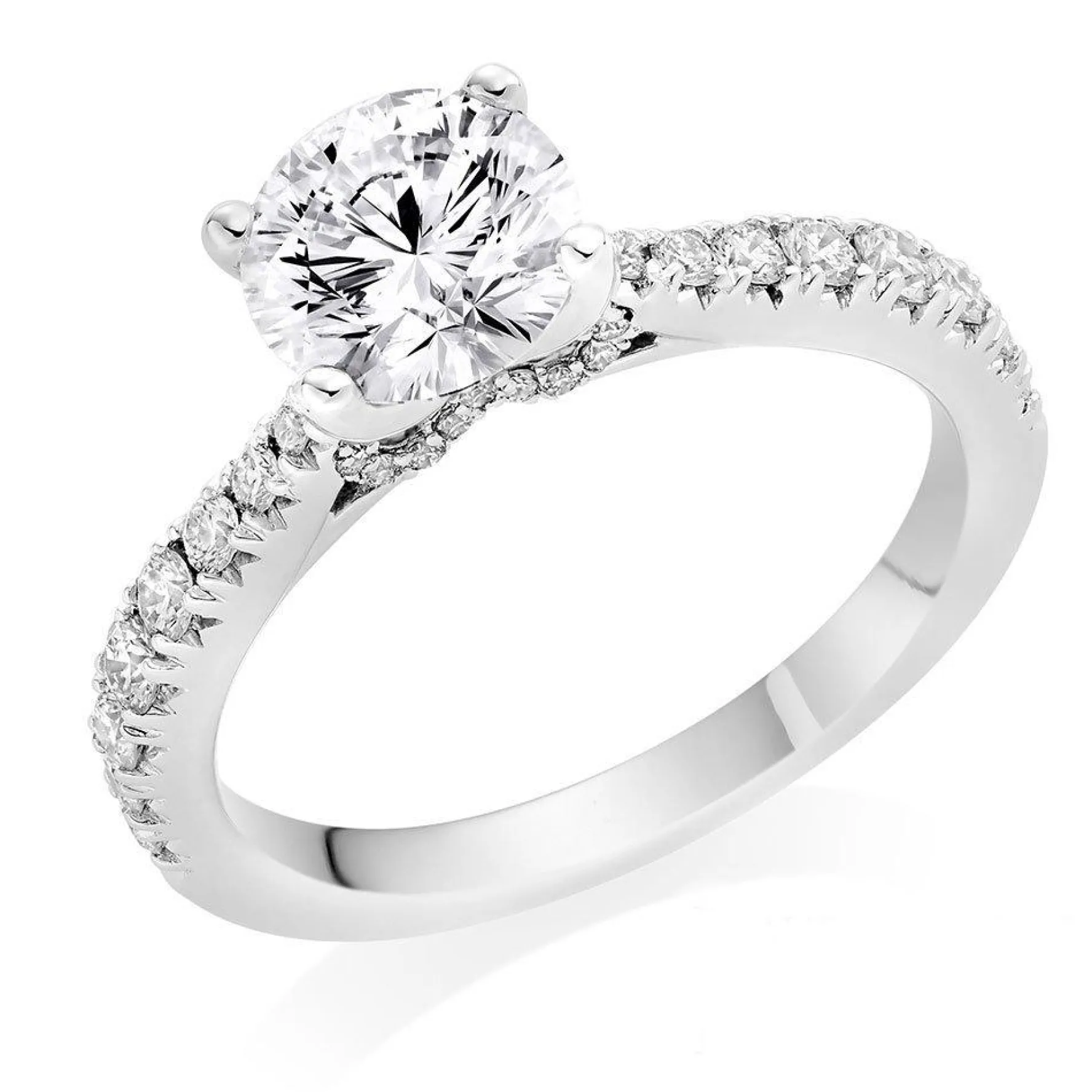 Beaverbrooks Beyond Brilliance 18ct White Gold Diamond Solitaire Ring