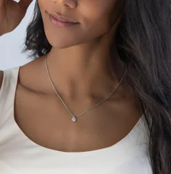 Beaverbrooks Beyond Brilliance 18ct White Gold and Rose Gold Diamond Pendant