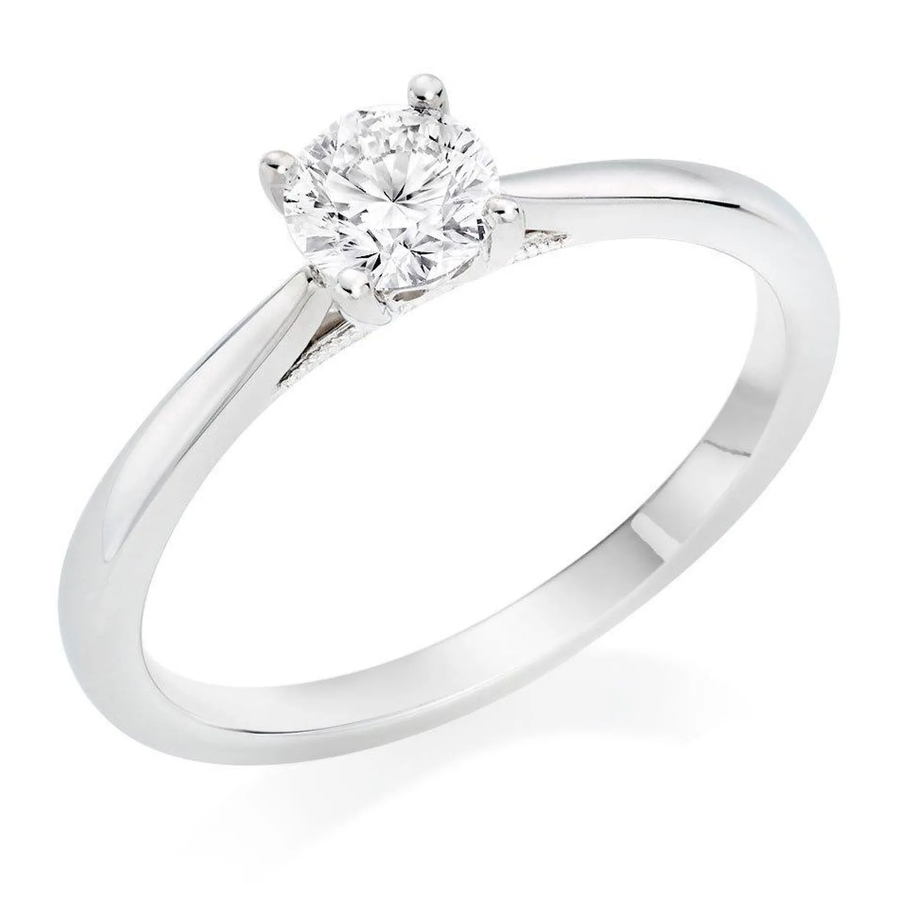 Beaverbrooks Beyond Brilliance 18ct White Gold Diamond Solitaire Ring