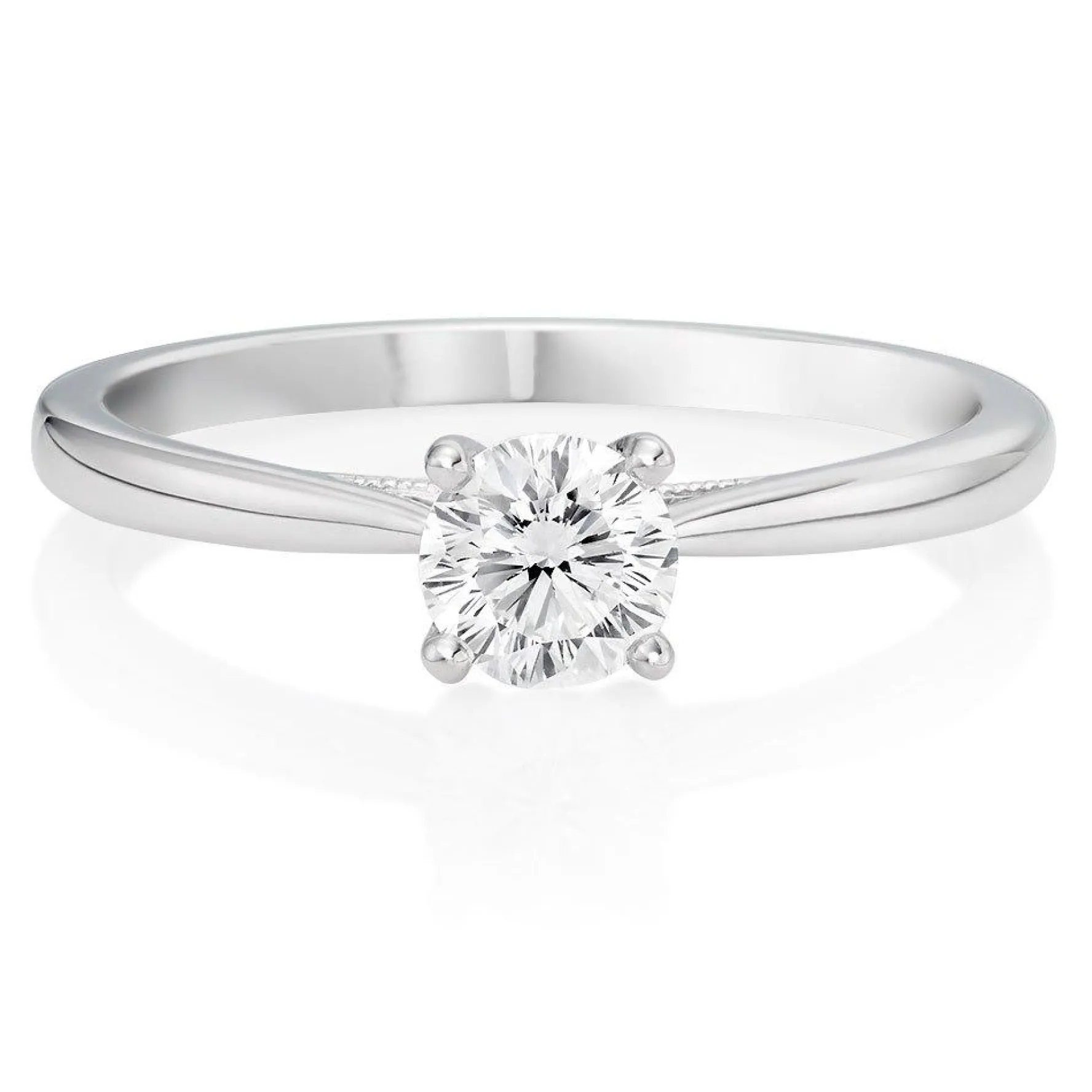 Beaverbrooks Beyond Brilliance 18ct White Gold Diamond Solitaire Ring
