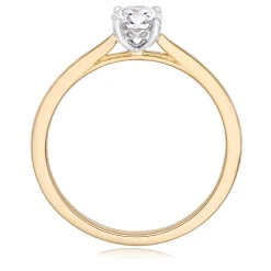 Beaverbrooks Beyond Brilliance 18ct Yellow Gold Diamond Solitaire Ring