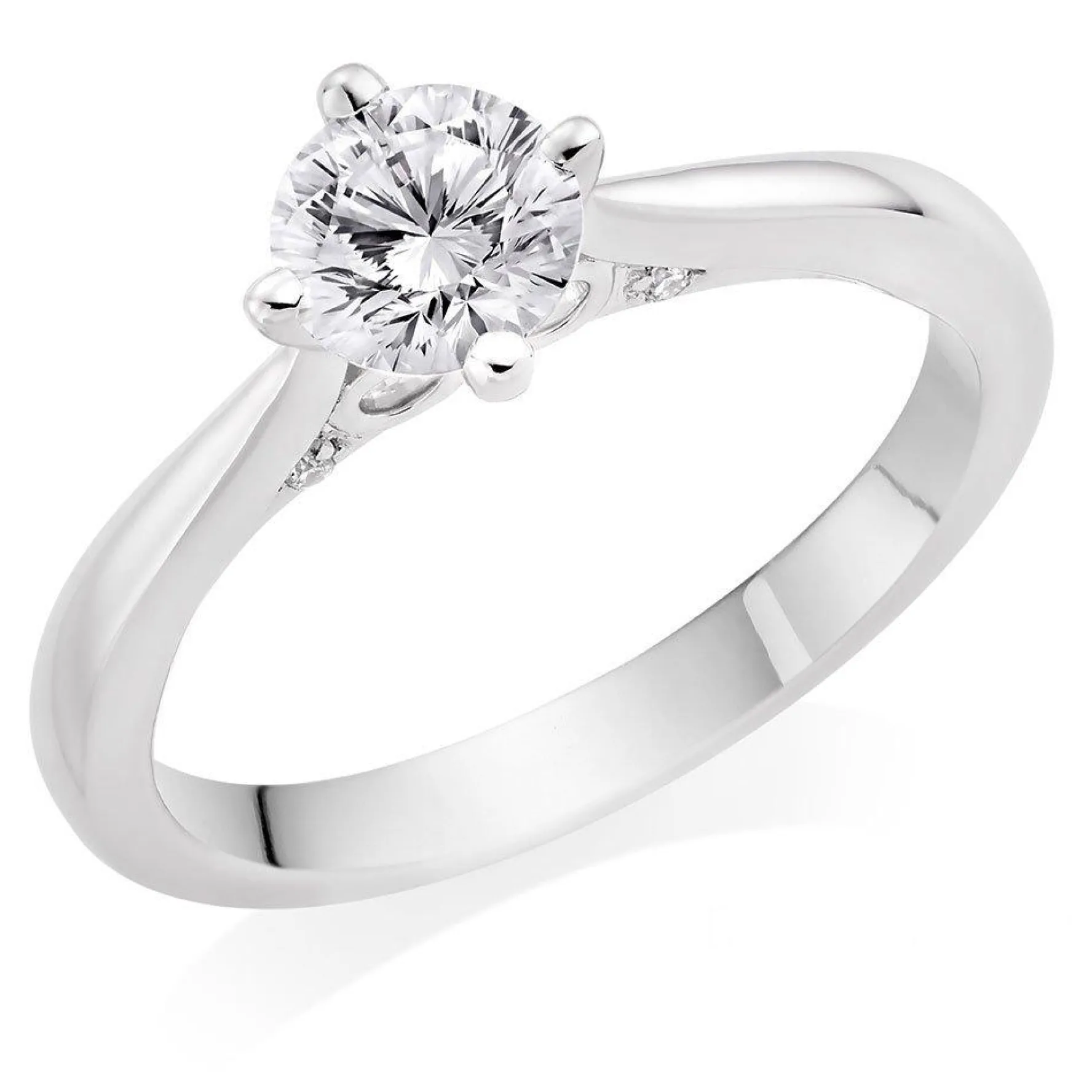 Beaverbrooks Beyond Brilliance 18ct White Gold Diamond Solitaire Ring