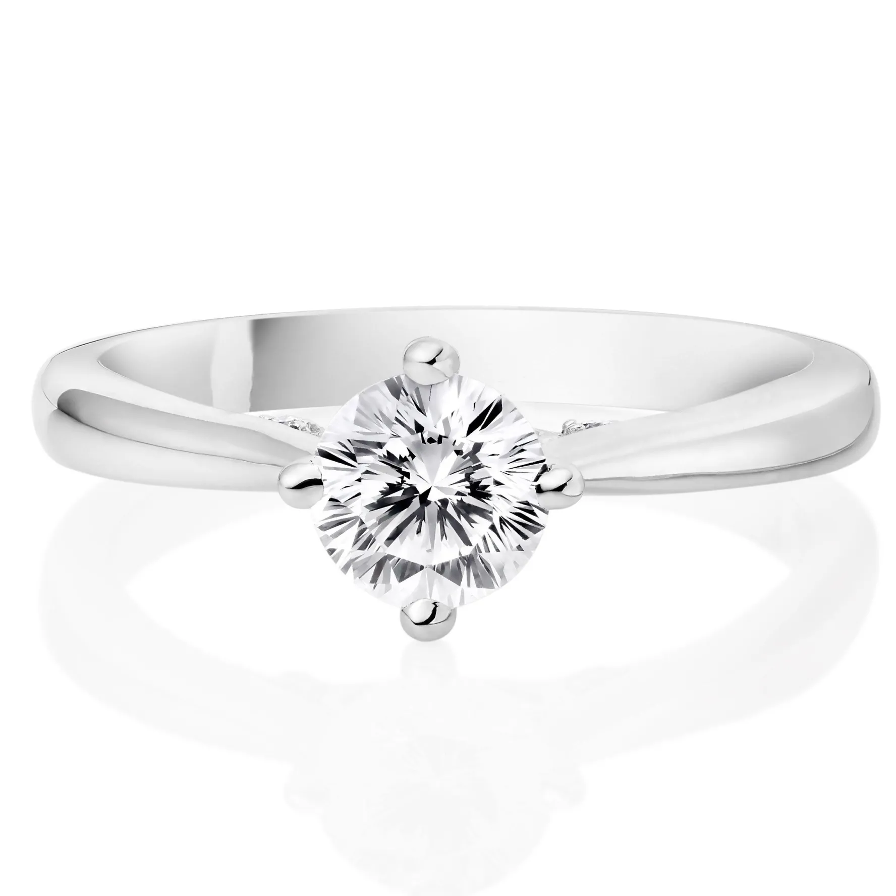 Beaverbrooks Beyond Brilliance 18ct White Gold Diamond Solitaire Ring