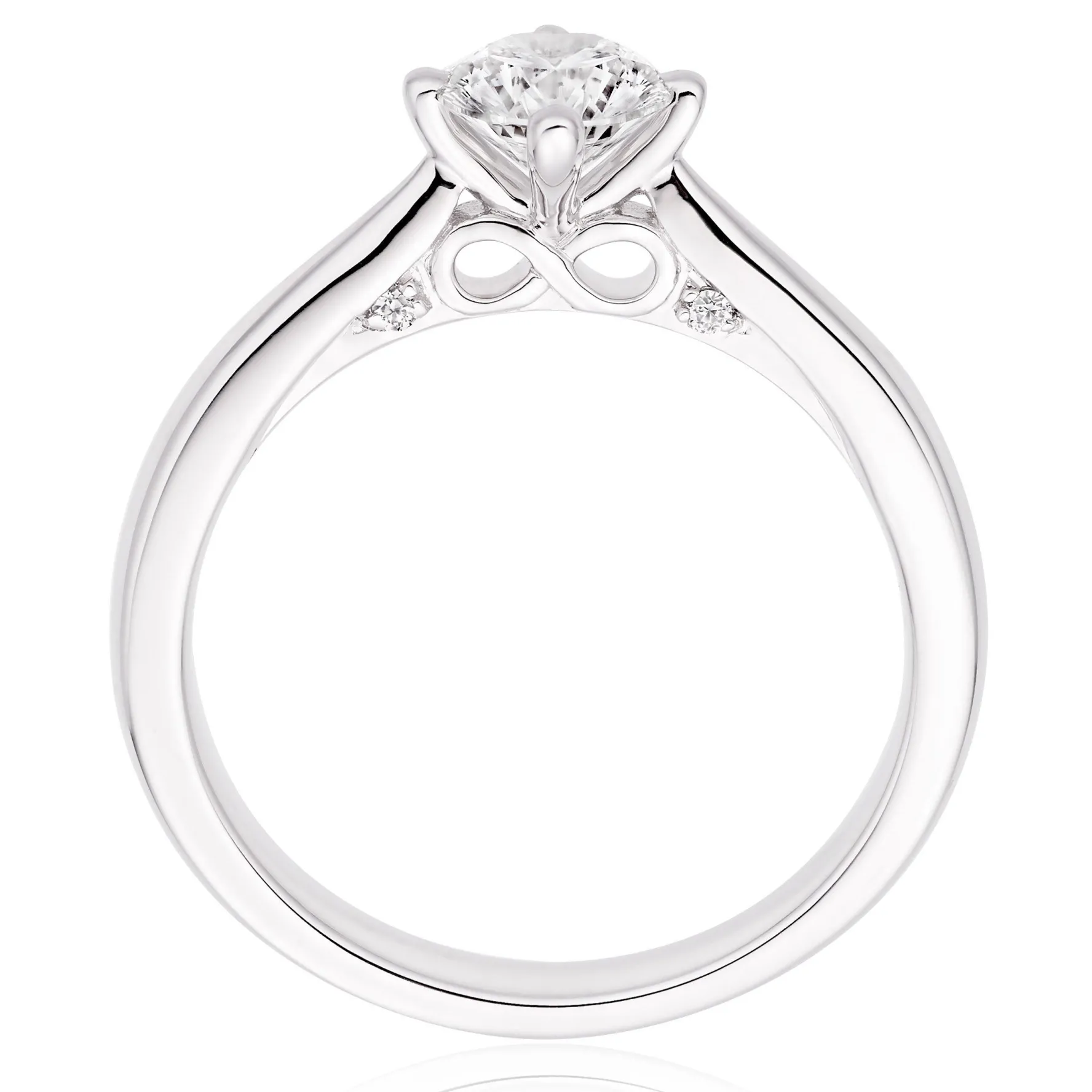 Beaverbrooks Beyond Brilliance 18ct White Gold Diamond Solitaire Ring