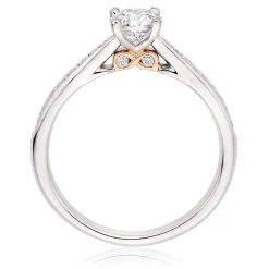 Beaverbrooks Beyond Brilliance 18ct White Gold and Rose Gold Diamond Solitaire Ring