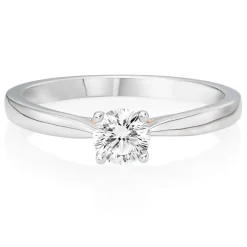 Beaverbrooks Beyond Brilliance 18ct White Gold and Rose Gold Diamond Solitaire Ring