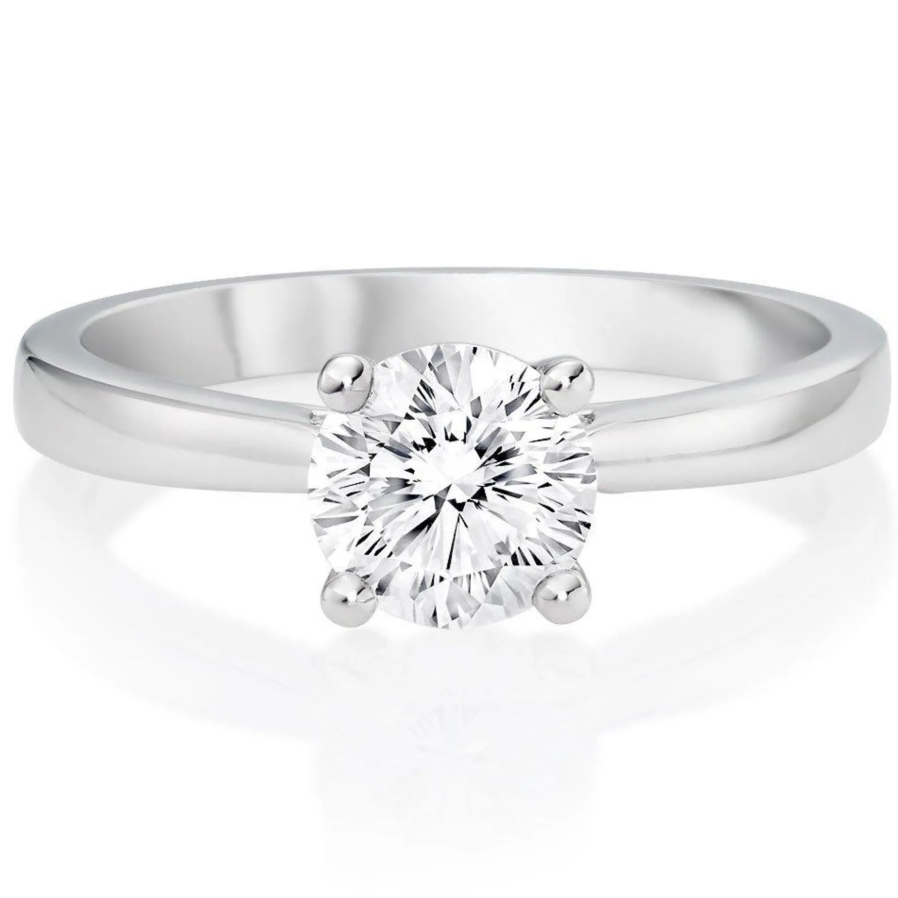 Beaverbrooks Beyond Brilliance 18ct White Gold Diamond Solitaire Ring