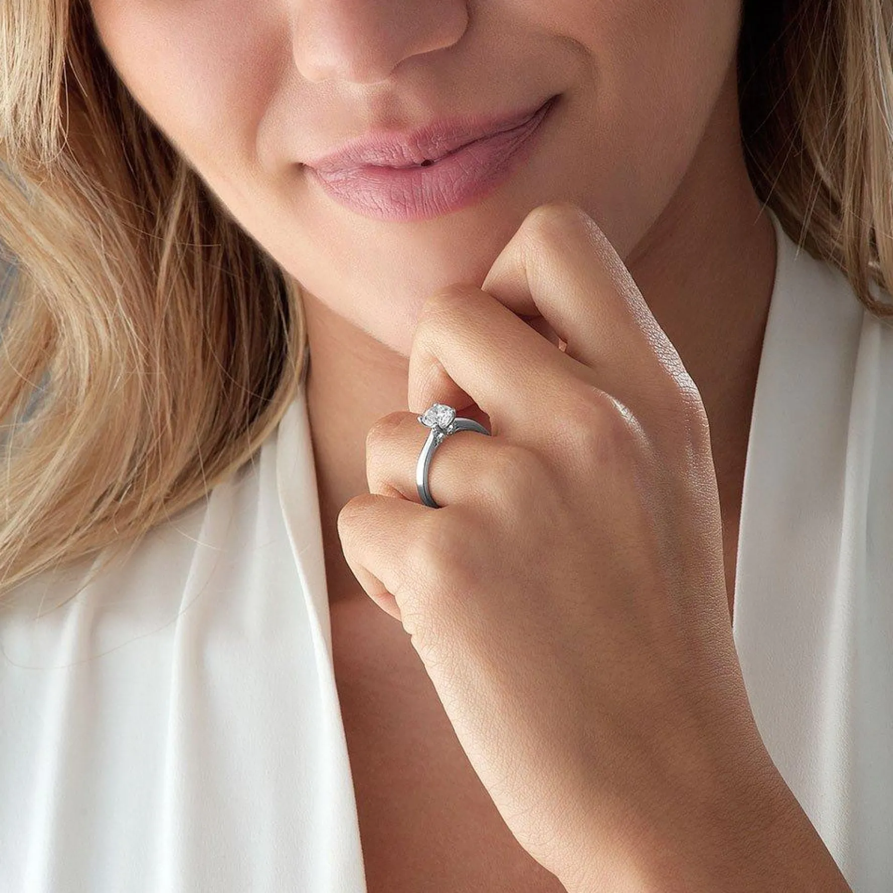 Beaverbrooks Beyond Brilliance 18ct White Gold Diamond Solitaire Ring