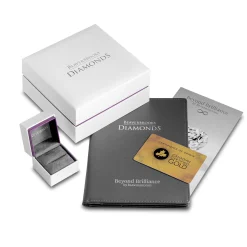 Beaverbrooks Beyond Brilliance 18ct White Gold and Rose Gold Diamond Halo Solitaire Ring