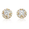 Beaverbrooks 9ct Gold Cubic Zirconia Stud Earrings