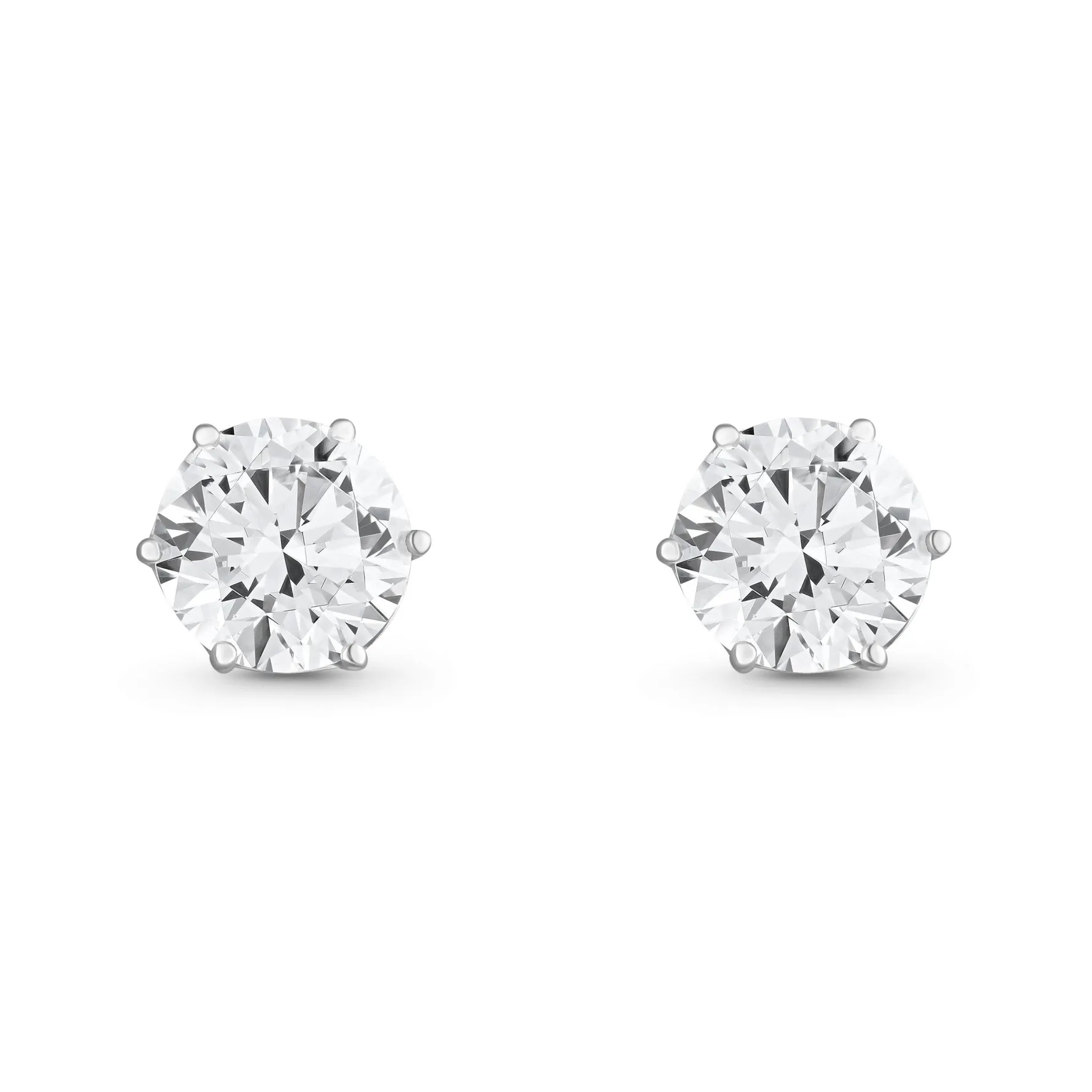 Beaverbrooks 9ct White Gold Cubic Zirconia Stud Earrings