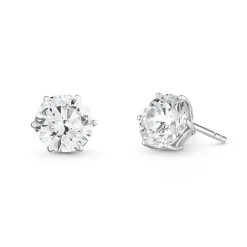 Beaverbrooks 9ct White Gold Cubic Zirconia Stud Earrings