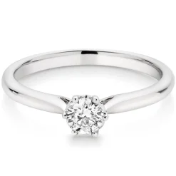 Beaverbrooks 9ct White Gold Diamond Solitaire Ring