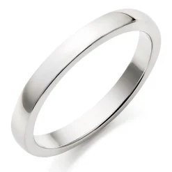 Beaverbrooks 18ct White Gold 2.5mm Court Wedding Ring