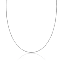 Beaverbrooks 9ct White Gold Spiga Chain
