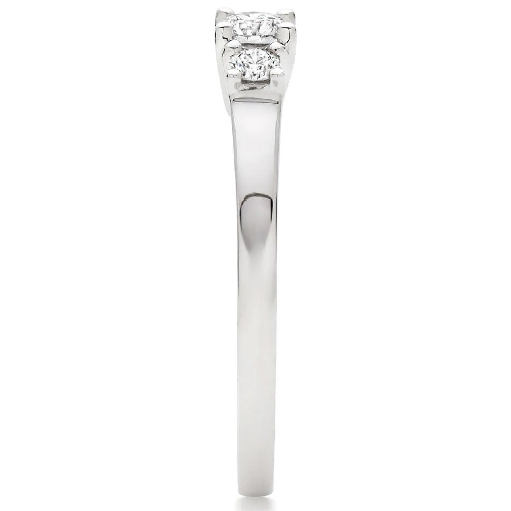 Beaverbrooks 18ct White Gold Diamond Three Stone Ring