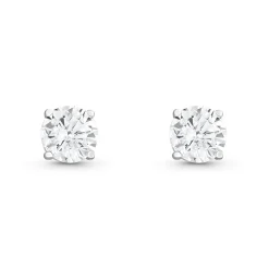 Beaverbrooks 9ct White Gold Cubic Zirconia Stud Earrings