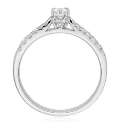 Beaverbrooks 9ct White Gold Diamond Solitaire Ring