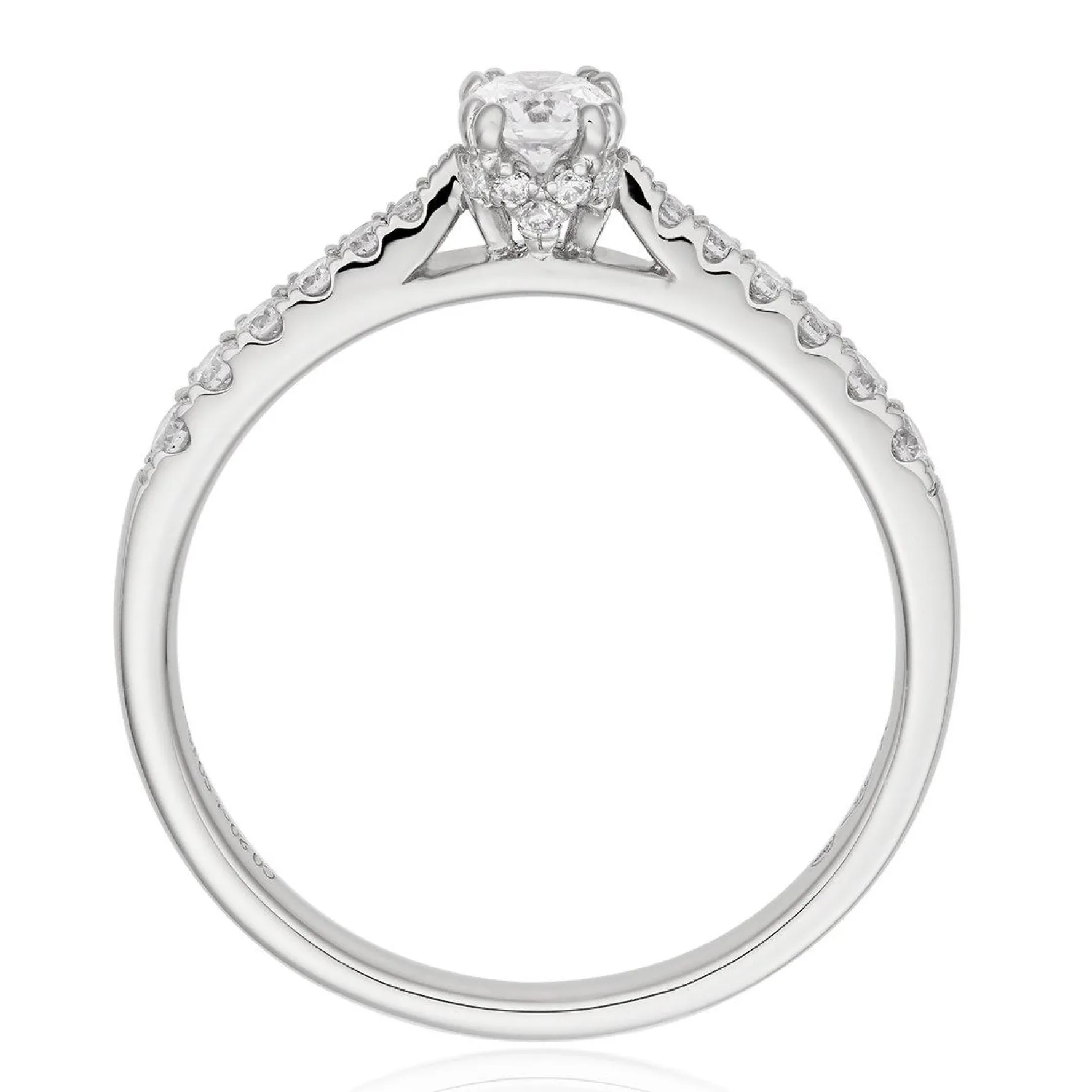 Beaverbrooks 9ct White Gold Diamond Solitaire Ring