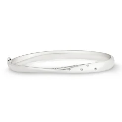 Beaverbrooks 9ct White Gold Diamond Bangle