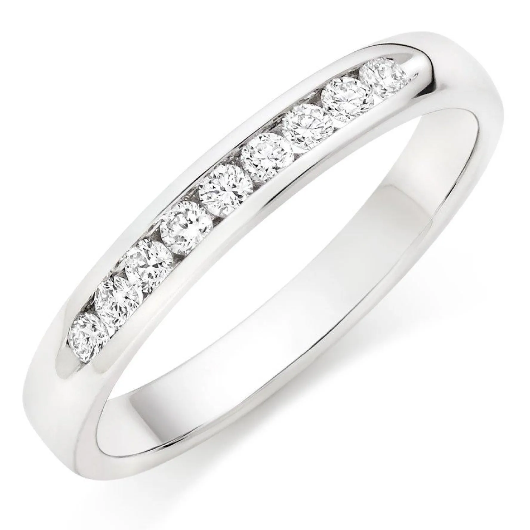 Beaverbrooks 9ct White Gold Diamond Half Eternity Ring