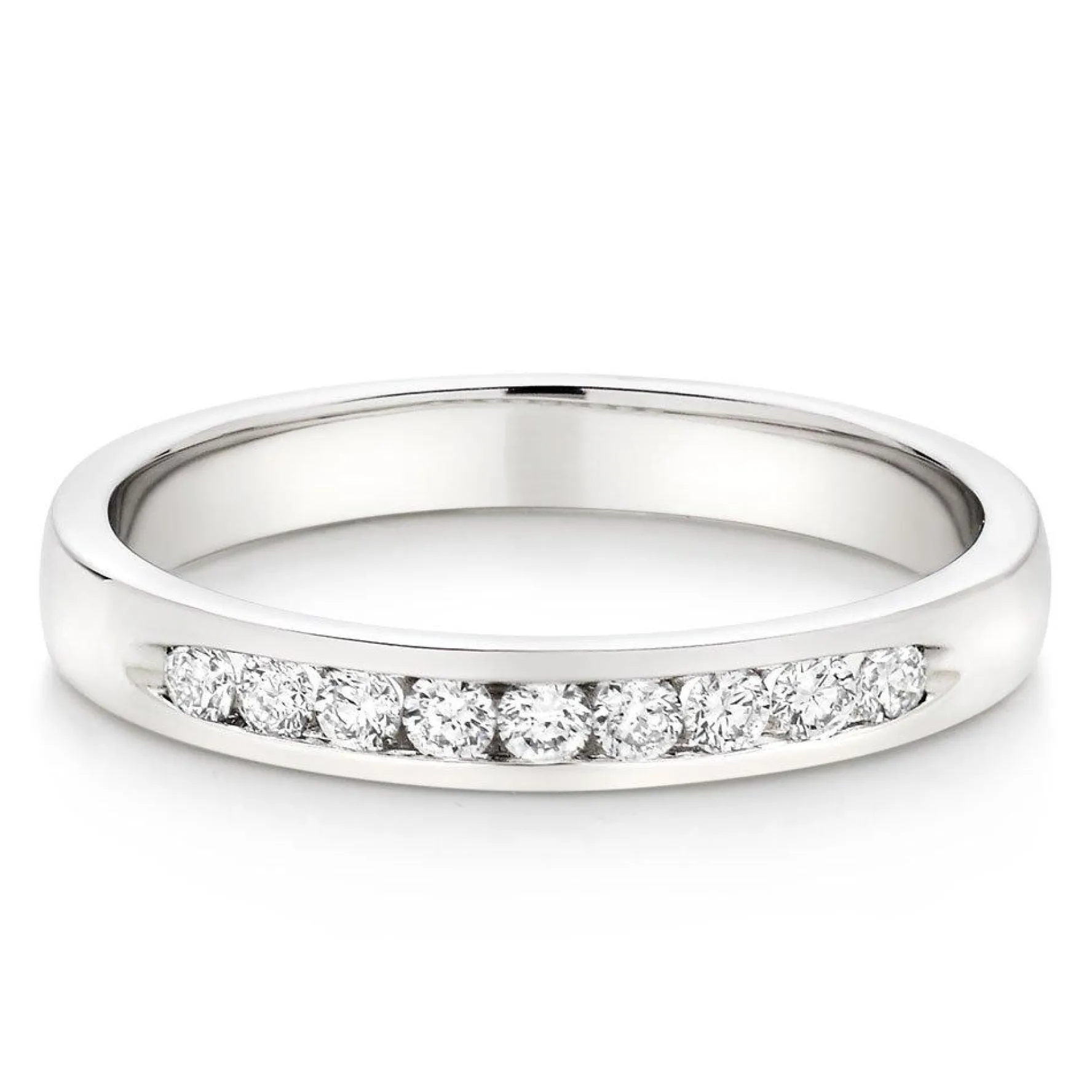 Beaverbrooks 9ct White Gold Diamond Half Eternity Ring