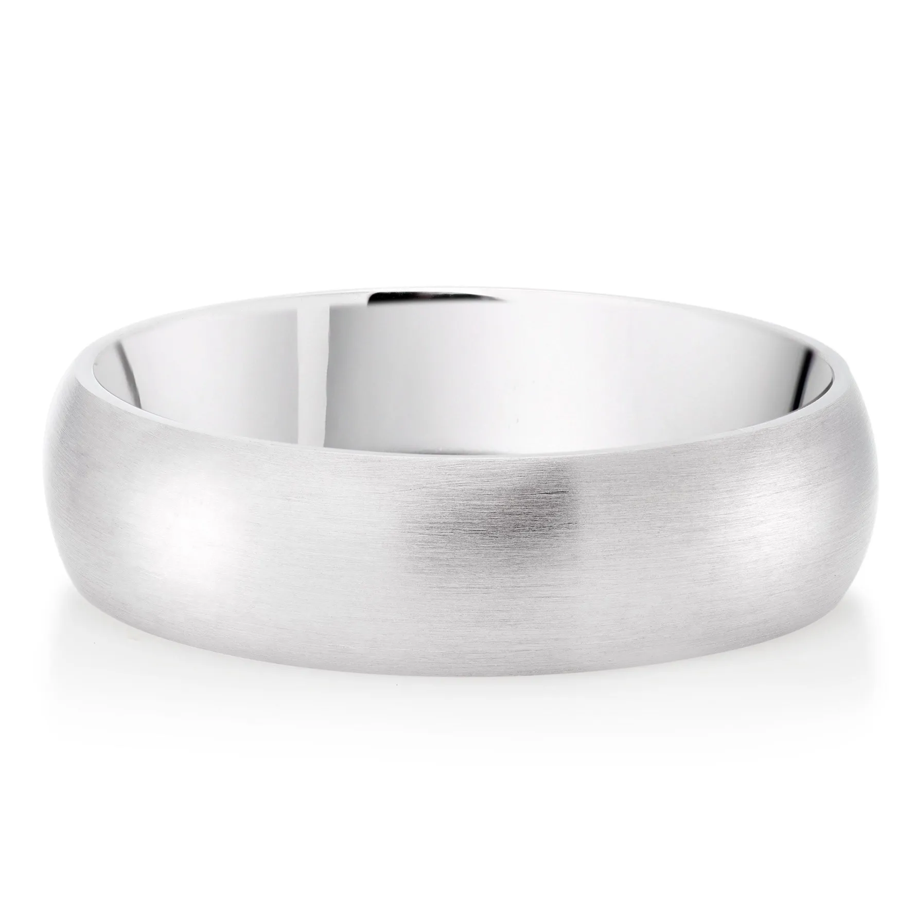 Beaverbrooks 9ct White Gold 6mm Men’s Wedding Ring