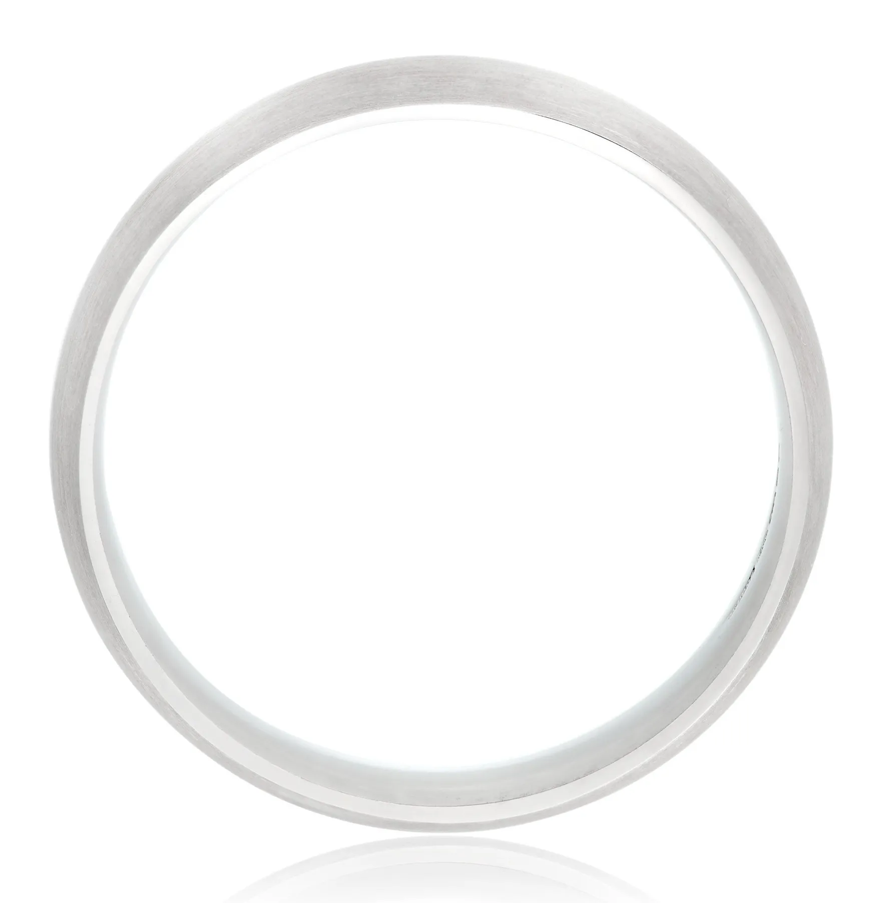 Beaverbrooks 9ct White Gold 6mm Men’s Wedding Ring