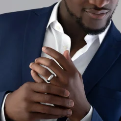 Beaverbrooks 9ct White Gold 6mm Men’s Wedding Ring