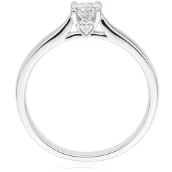 Beaverbrooks 18ct White Gold Diamond Solitaire Ring