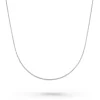 Beaverbrooks 9ct White Gold Adjustable Spiga Necklace