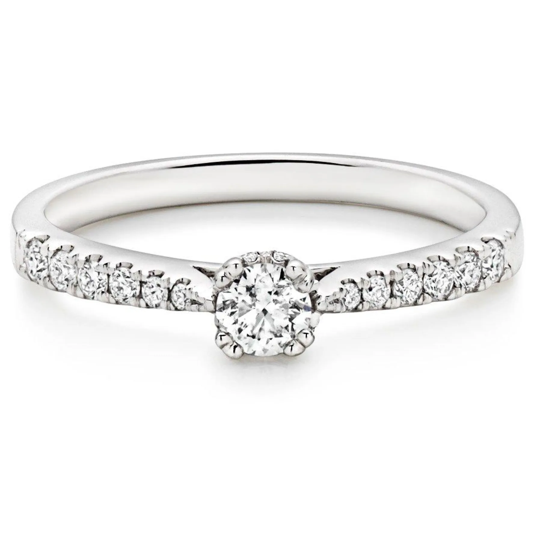 Beaverbrooks 18ct White Gold Diamond Solitaire Ring