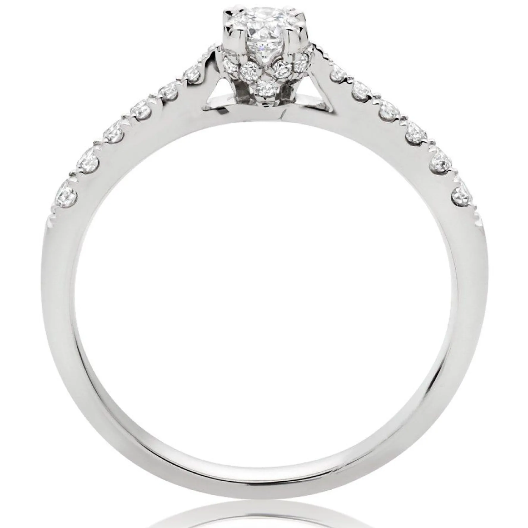 Beaverbrooks 18ct White Gold Diamond Solitaire Ring