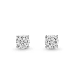 Beaverbrooks 18ct White Gold Diamond Stud Earrings