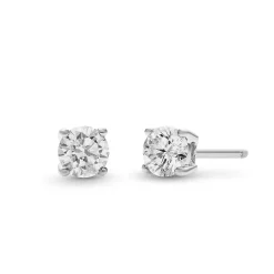 Beaverbrooks 18ct White Gold Diamond Stud Earrings