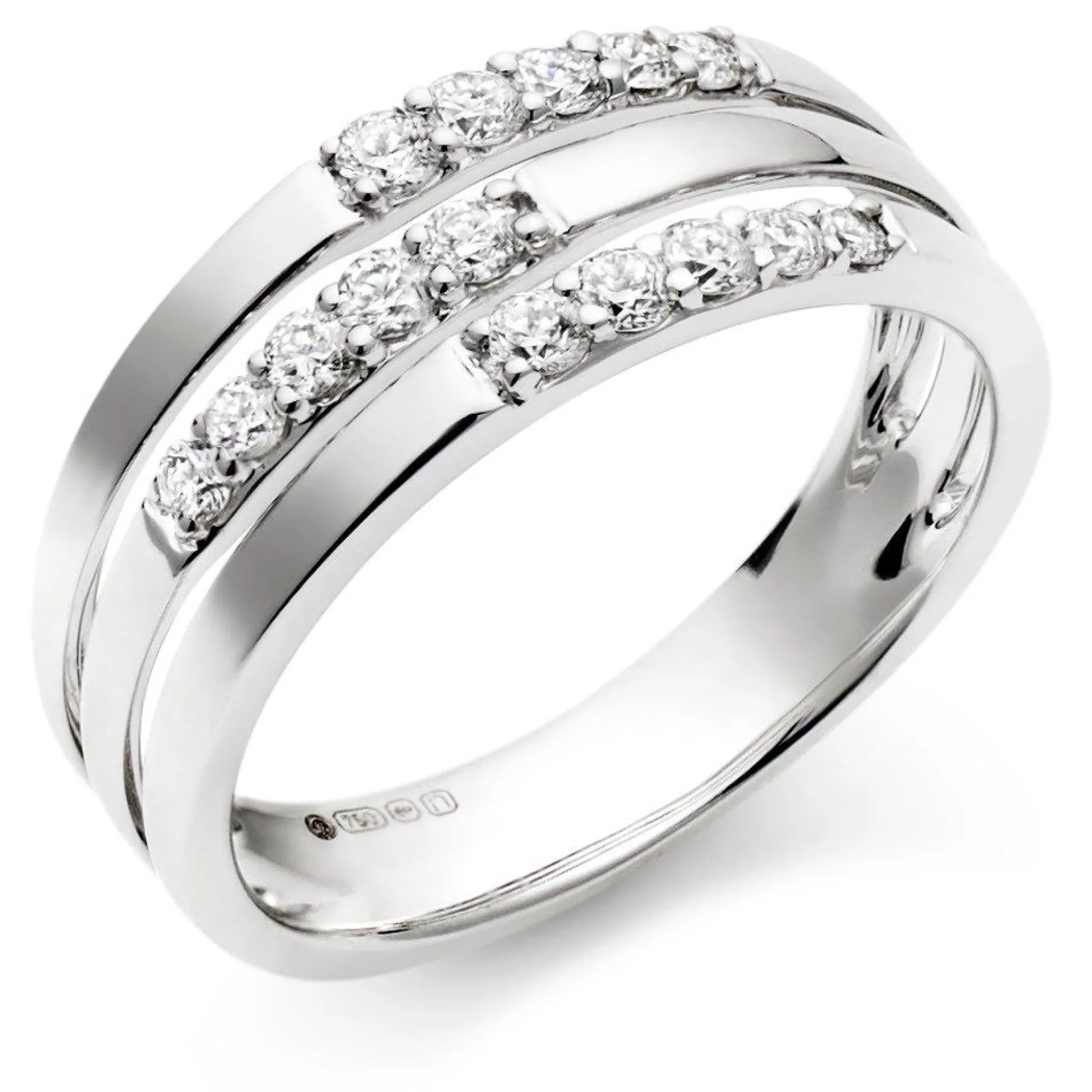 Beaverbrooks 18ct White Gold Diamond Ring