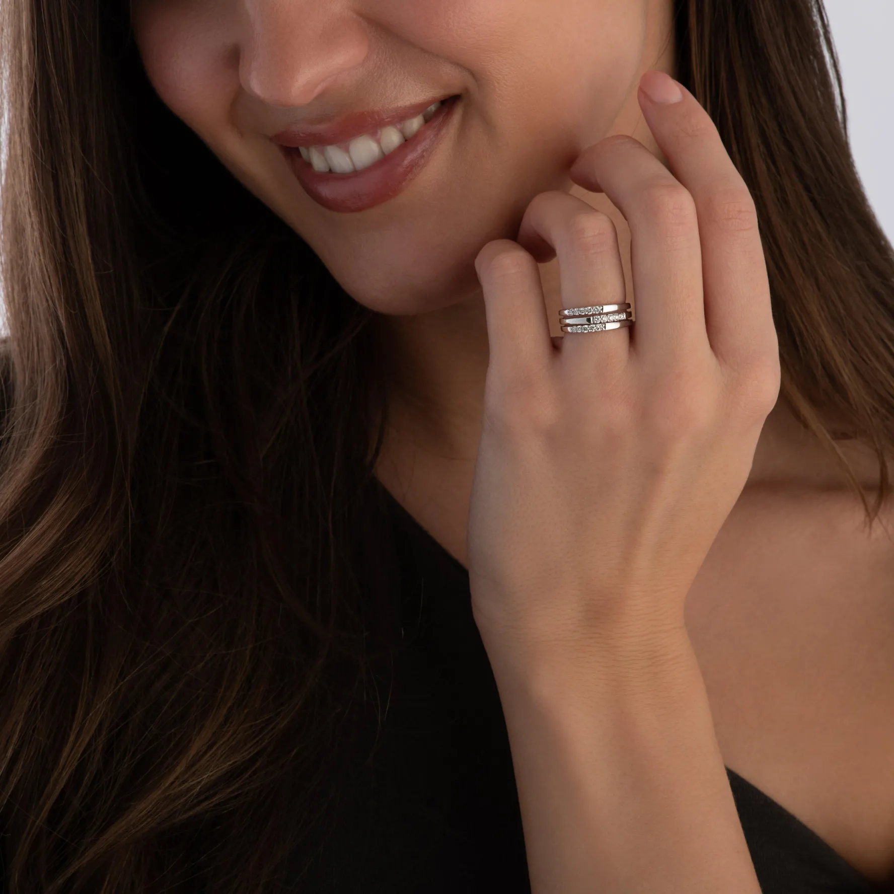 Beaverbrooks 18ct White Gold Diamond Ring