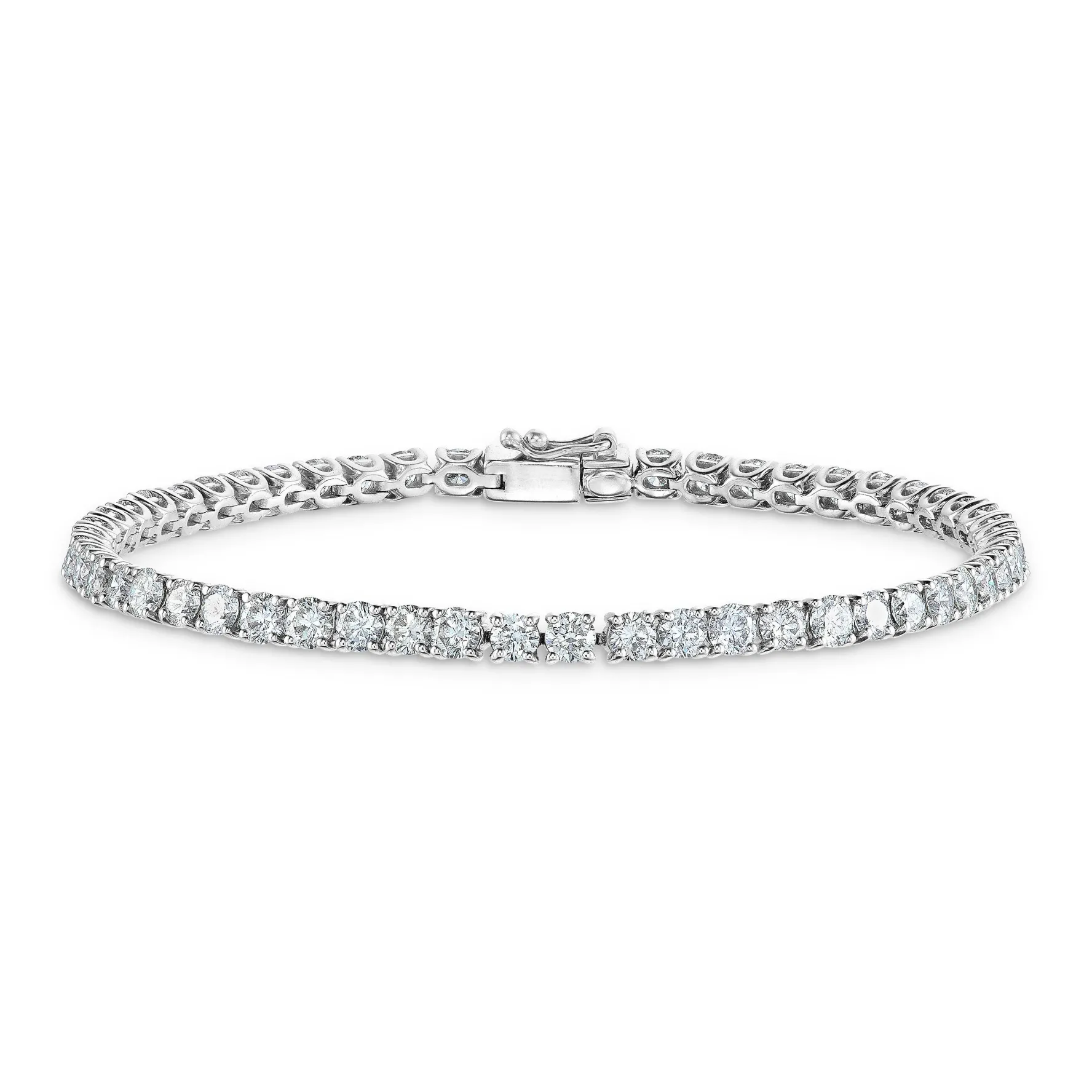 Beaverbrooks 18ct White Gold Diamond Tennis Bracelet