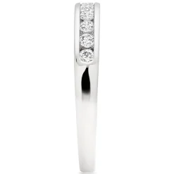 Beaverbrooks 18ct White Gold Diamond 3mm Half Eternity Ring