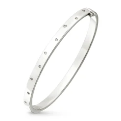 Beaverbrooks 9ct White Gold Diamond Bangle