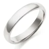 Beaverbrooks 9ct White Gold 4mm Men's Wedding Ring