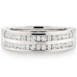 Beaverbrooks 18ct White Gold Diamond 5.5mm Eternity Ring