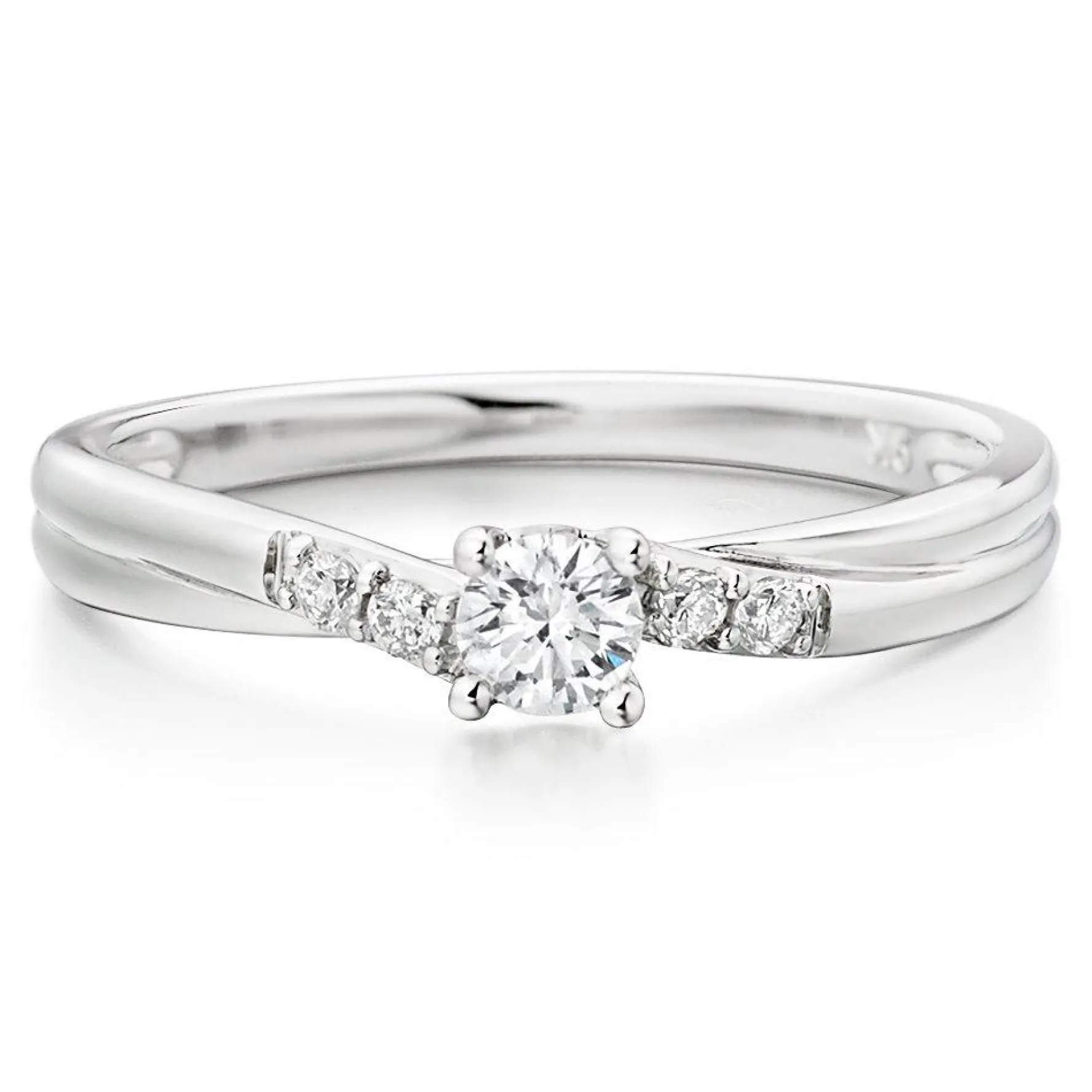 Beaverbrooks 9ct White Gold Diamond Solitaire Engagement Ring